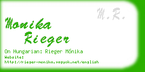 monika rieger business card